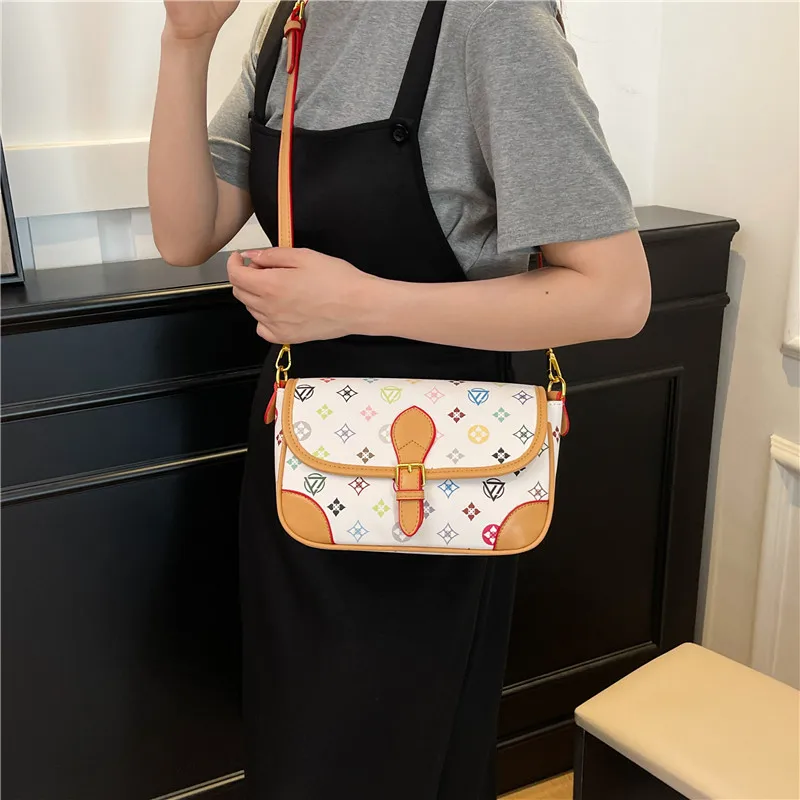 Sac à bandoulière en cuir pour femmes, marque de luxe, sac à main élégant, fourre-tout classique de styliste, Style moderne à la mode