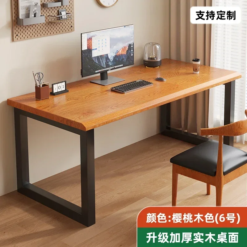 Solid wood computer desk desktop home desk E-sports long office  workbench simple study