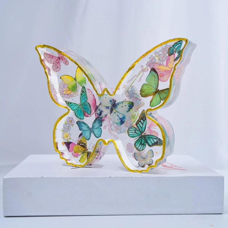 Flexible 20cm Butterfly Silicone Mold Resin Crafting Perfect for Artistic Decors Dropshipping