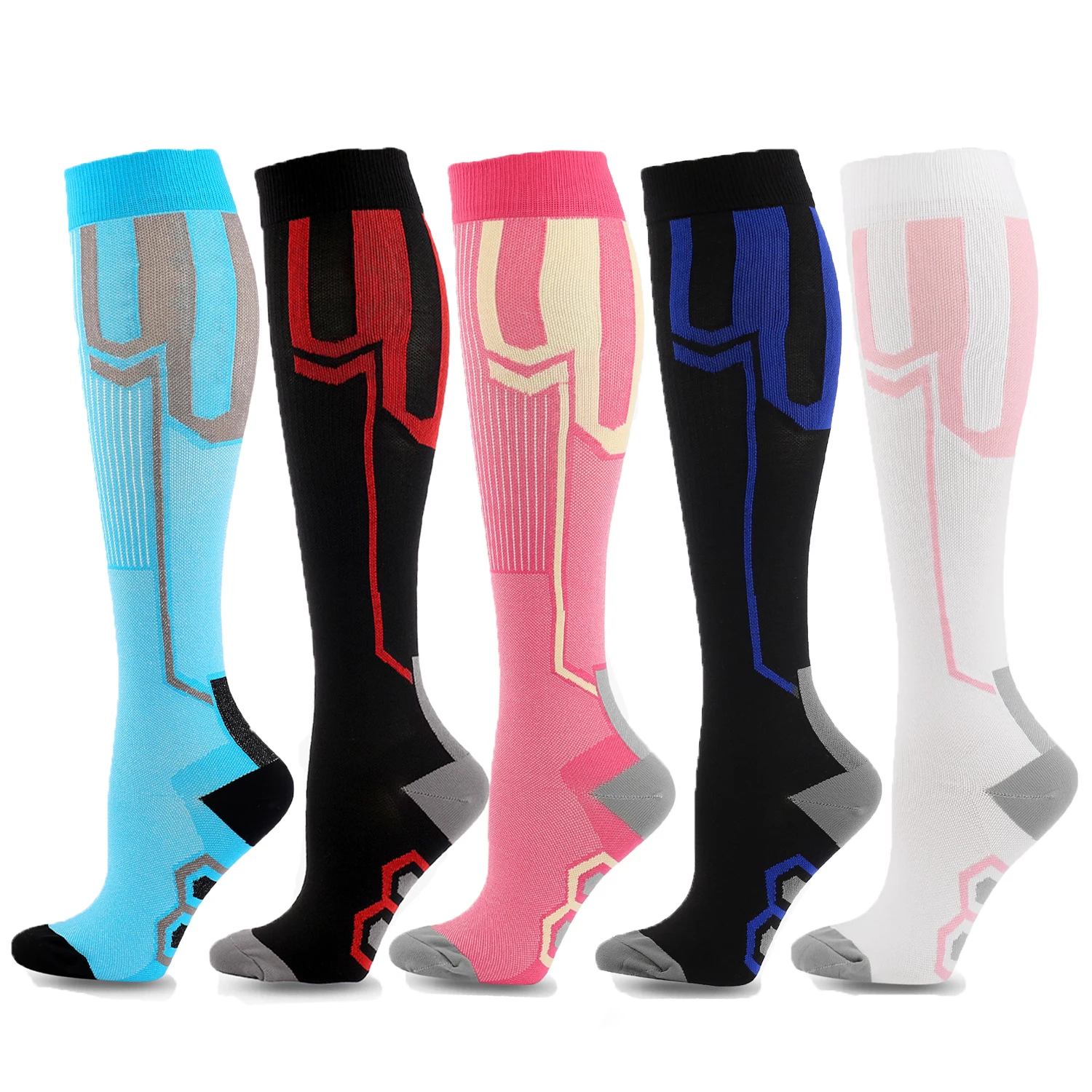 Compression Socks 20-30mm Suitable For Pregnant Varicose Vein Care Socks For Adult Men Women Beach Hiking Running Sports SocKs