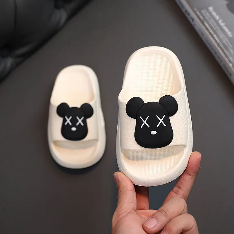 Nuova estate Baby Boy Girl pantofole bambini PVC Cartoon Violent Bear Print Soft Flips Flops Beachwear Outdoor antiscivolo scarpe per bambini