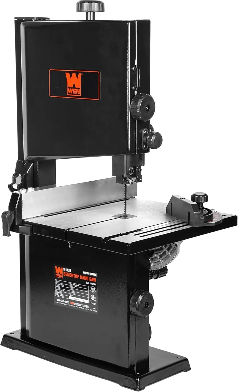 9-Inch Band Saw, 2.8-Amp Benchtop，Spacious Bench with Blades Rotating At High Speed