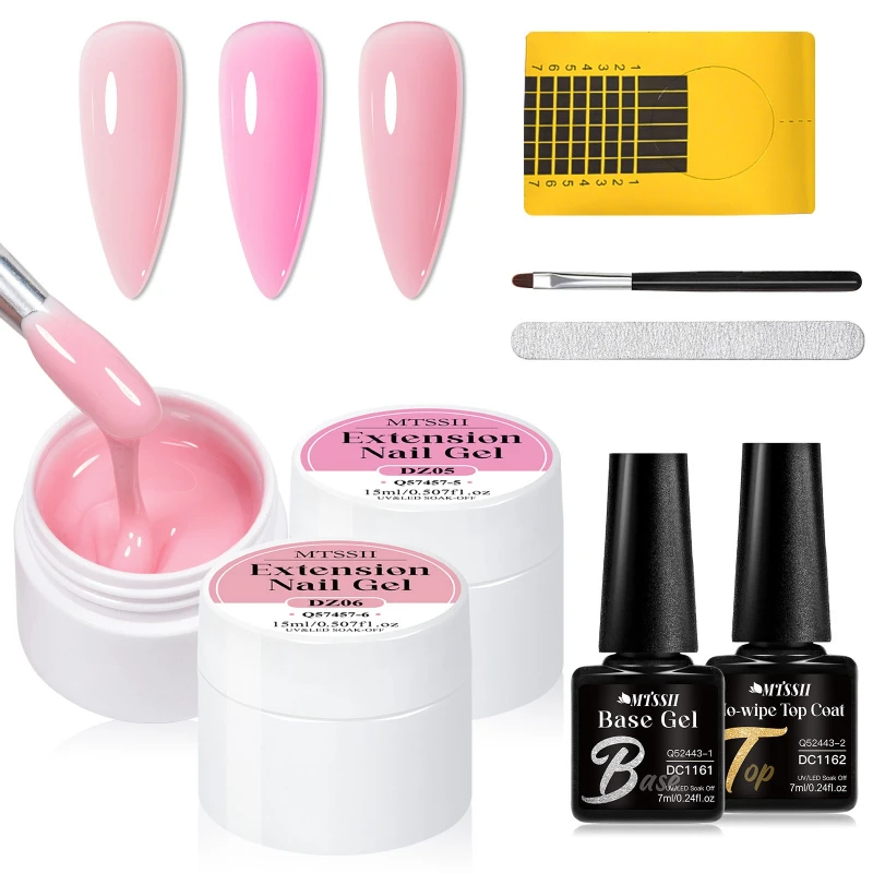 

8 шт., 15 мл, набор гелей для быстрого наращивания ногтей, розовый, прозрачный, белый, гель-лак для быстрого выпуклония, дизайн ногтей для маникюра, инструменты для наращивания ногтей