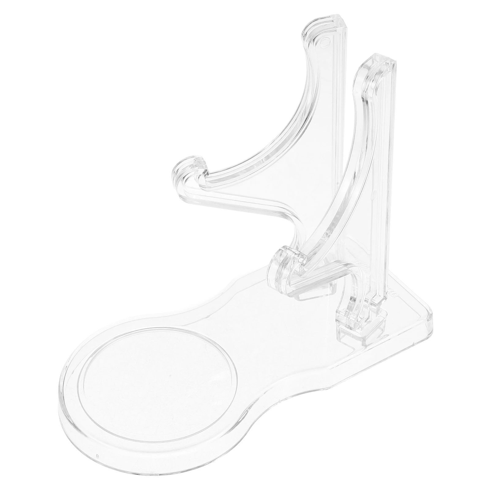 

Clear Acrylic Tea Cup and Saucer Display Stand Sleek Minimalist Plate Holder for Dining Room Kitchen Organization
