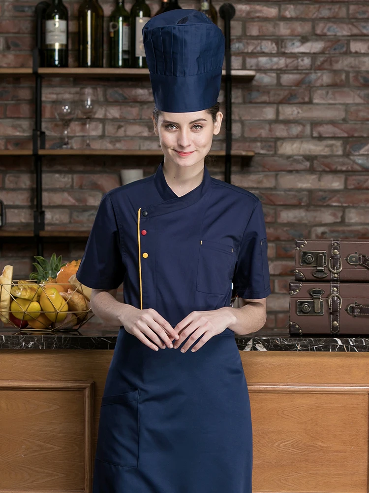 Kitchen Clothing Restaurant Professional Chef's Shirt Dining Hall Uniform Chef Uniforms Bakery Waiter Work Clothing