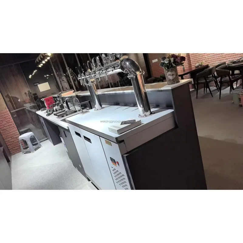 

Commercial Beer Can Cooler Stainless Steel Digital Beer Tap Tower with 8 Taps and 10 Barrels for Craft Beer Dispenser