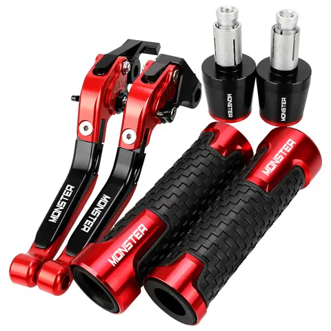 Motorcycle Brake Clutch Levers Handlebar Grips Ends For DUCATI Monster 400 620 695 696 796 MONSTER 400 600 650 750 900 S2R 800
