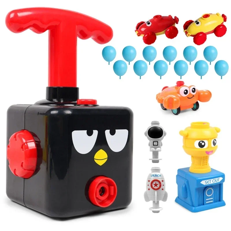 Zwei-in-eins Neue Power Ballon Auto Spielzeug Inertial Power Ballon launcher Bildung Wissenschaft Experiment Puzzle Spaß Spielzeug für Kinder
