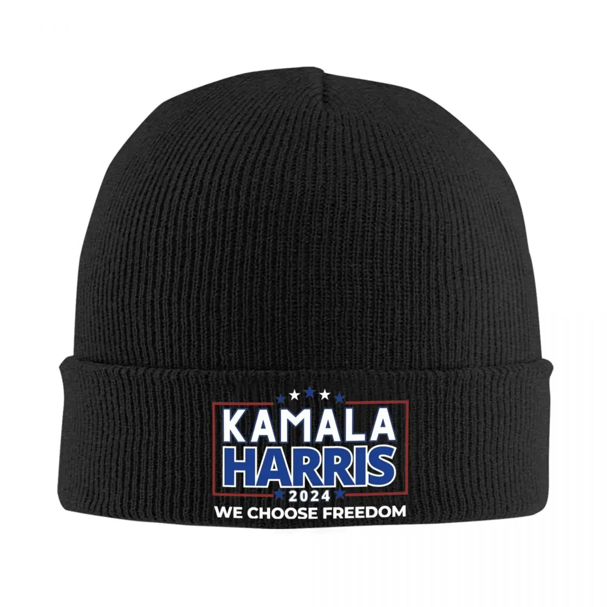 Kamala Harris 2024 Beanie Hats USA Presidential Election Casual Caps Unisex Skullies Beanies Winter Thermal Elastic Beanie Hat