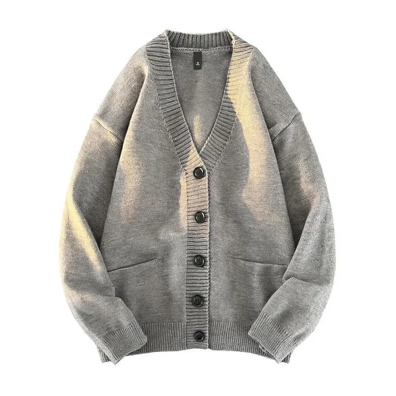 

Teenage Knitted Open Cardigan V-Neck Loose Sweater Spring 2026 Non-Shrinkable Other Fabric Female Suitable Other Design