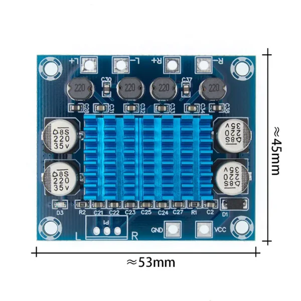 XH-A232 TPA3110 Class D Digital Audio Amplifier Board HD Audio Amplifier Module Power Supply DC12-24V Output 30W*2