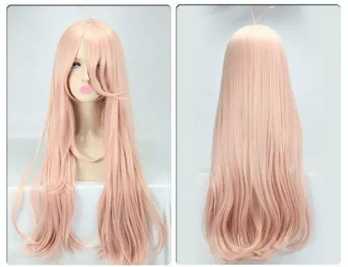 Danganronpa V3:Killing Harmony Miu Iruma Long Light Pink Wig Cosplay Wig Party