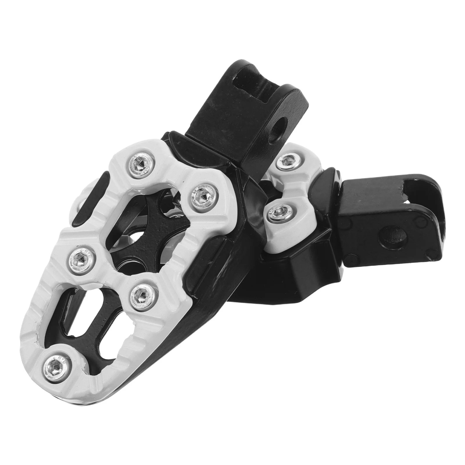 

1Pair Aluminum Motorcycle Foot Pegs Heavy Duty Folding Rear Footrest Non Slip Universal Bike Pedal Replacement Comfortable Ride