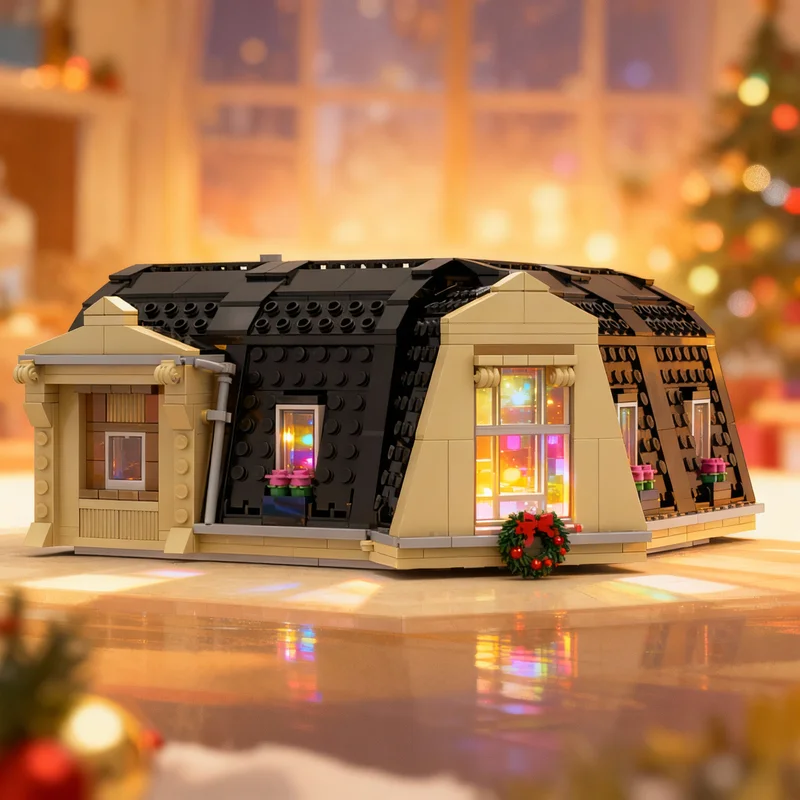 864 pièces MOC Blocs de construction modulaires pour plancher de grenier, modèle de paysage urbain, architecture, bricolage, cadeaux de Noël, idée de jouet créatif