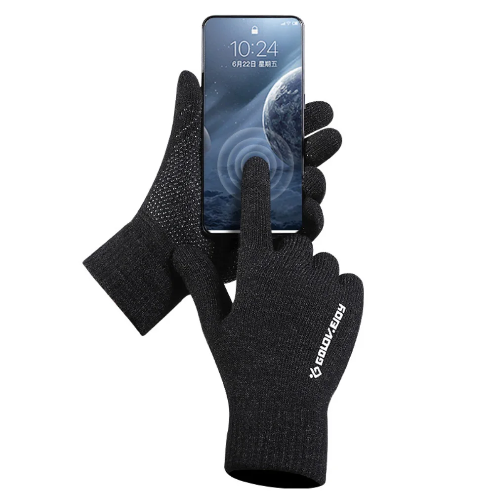 

1 пара высококачественных нейлоновых перчаток для верховой езды, уличные осенне-зимние ветрозащитные теплые противоскользящие перчатки с сенсорным экраном