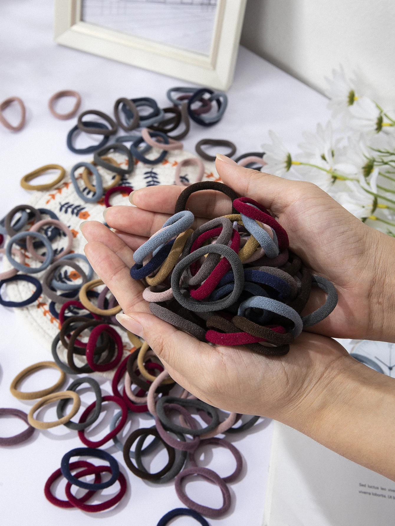 Bandas para el cabello para mujeres y niñas, banda de goma elástica alta, lazos para el cabello, coleteros, accesorios para coleteros