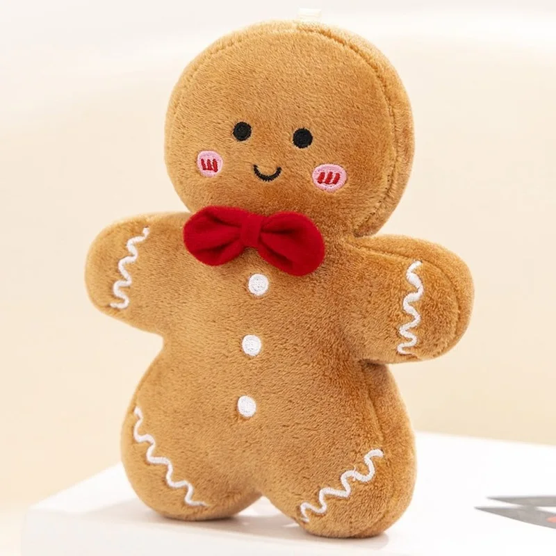 18cm Cute Christmas Gingerbread Man Plush Toy Chocolate Cookie Doll 50cm Christmas Tree Decor Xmas Pendant Christmas Gifts