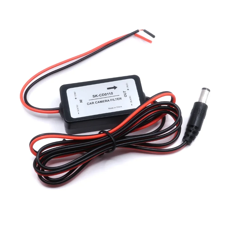

2pc Car Rear View Rectifier, 12V DC Power Relay Capacitor Filter Connector for Backup Auto Car Camera Filter Solve Ripple Splash