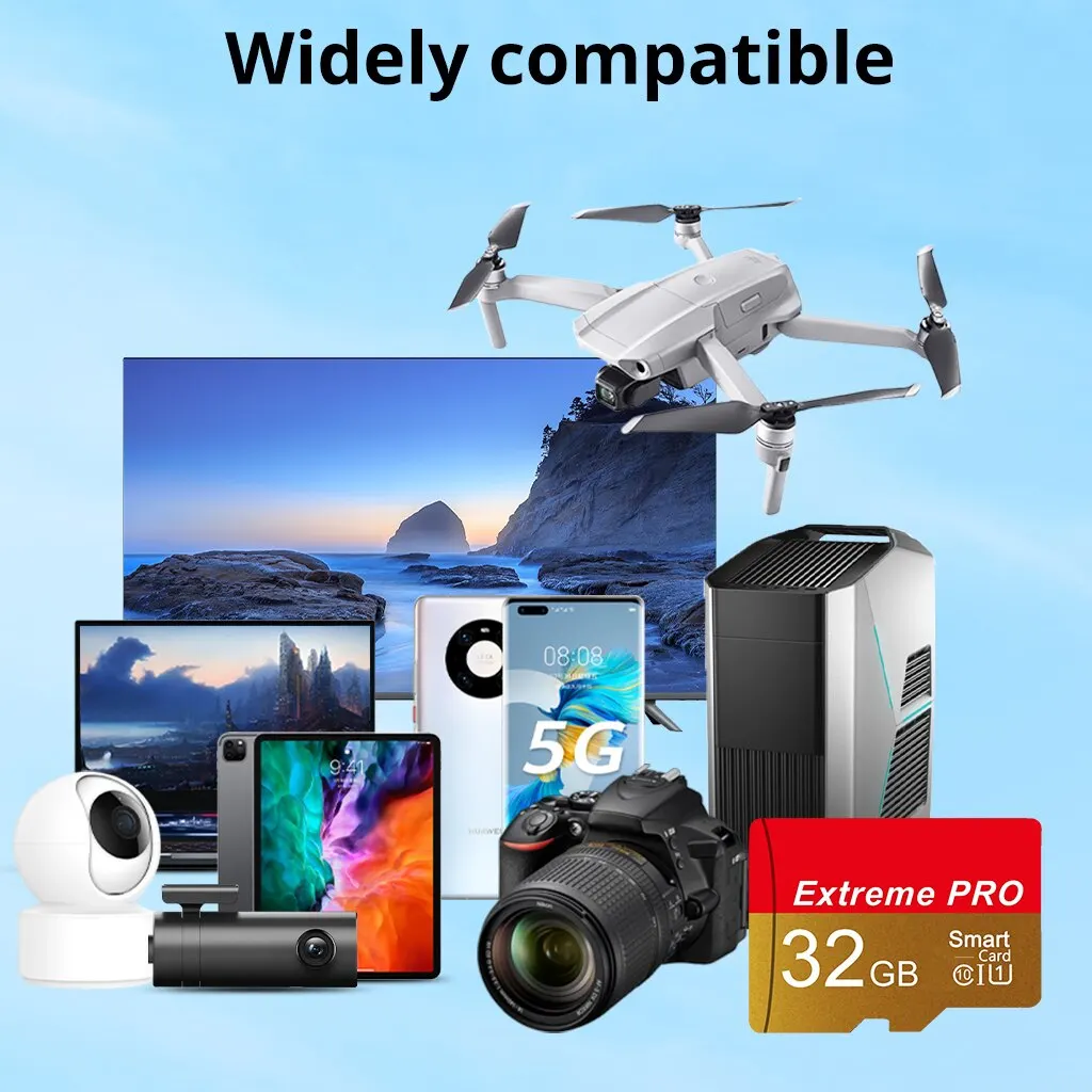 Extreme PRO Mini TF Memory Card 32GB U1 Flash TF Card ad alta velocità per TV Drone Computer 32G TF Card A1