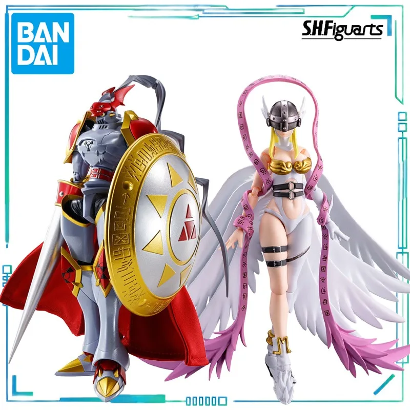

BANDAI Genuine S. H. Figuarts Series Movable Toys Digital Monster Red Lotus Knight Beast - Holy Knight Rebirth-，Angewomon Model