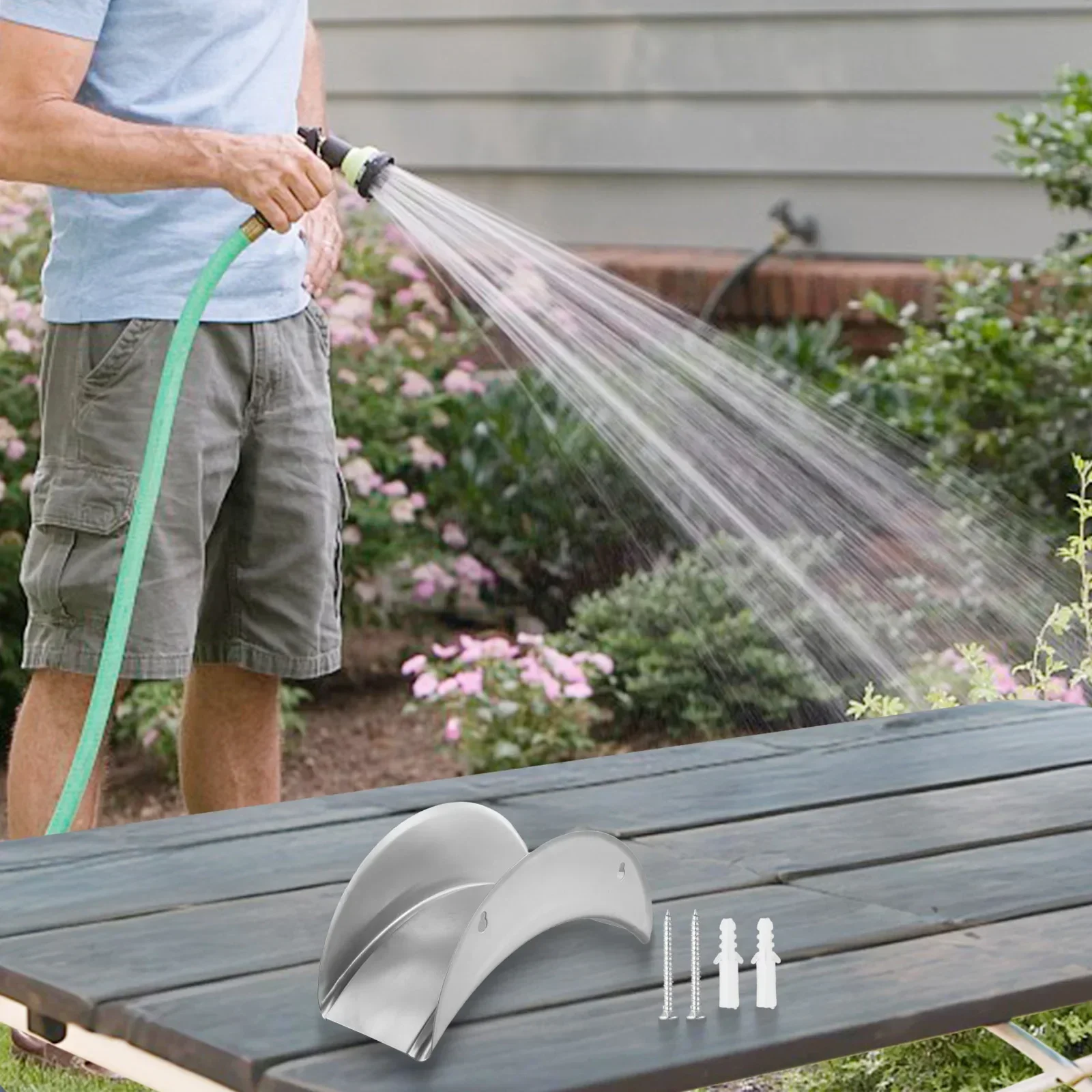 Hose Hanger For Wall Garden Hose Hanger Convenient Storage Easy To Install High-Quality Materials Outdoor Use For Garden