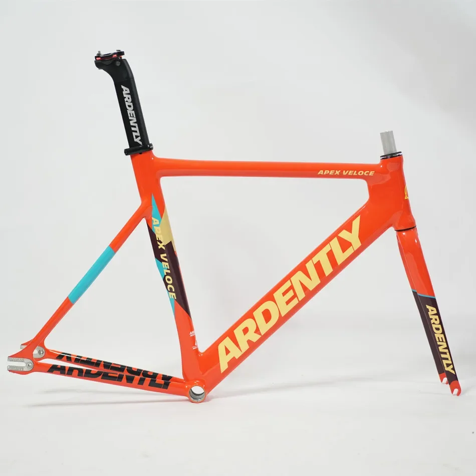ARDENTLY APEX VELOCE Frameset 700C 6069 Aluminum Fixed Gear Frame Track Fixie Bike 54CM 56CM 58CM Single Speed Bicycle Parts