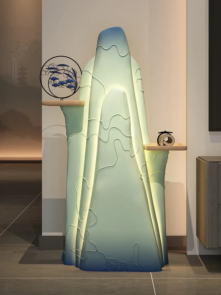 

Back with Mountains Floor Ornaments Living Room Sofa Storage Soft Decorative Lights