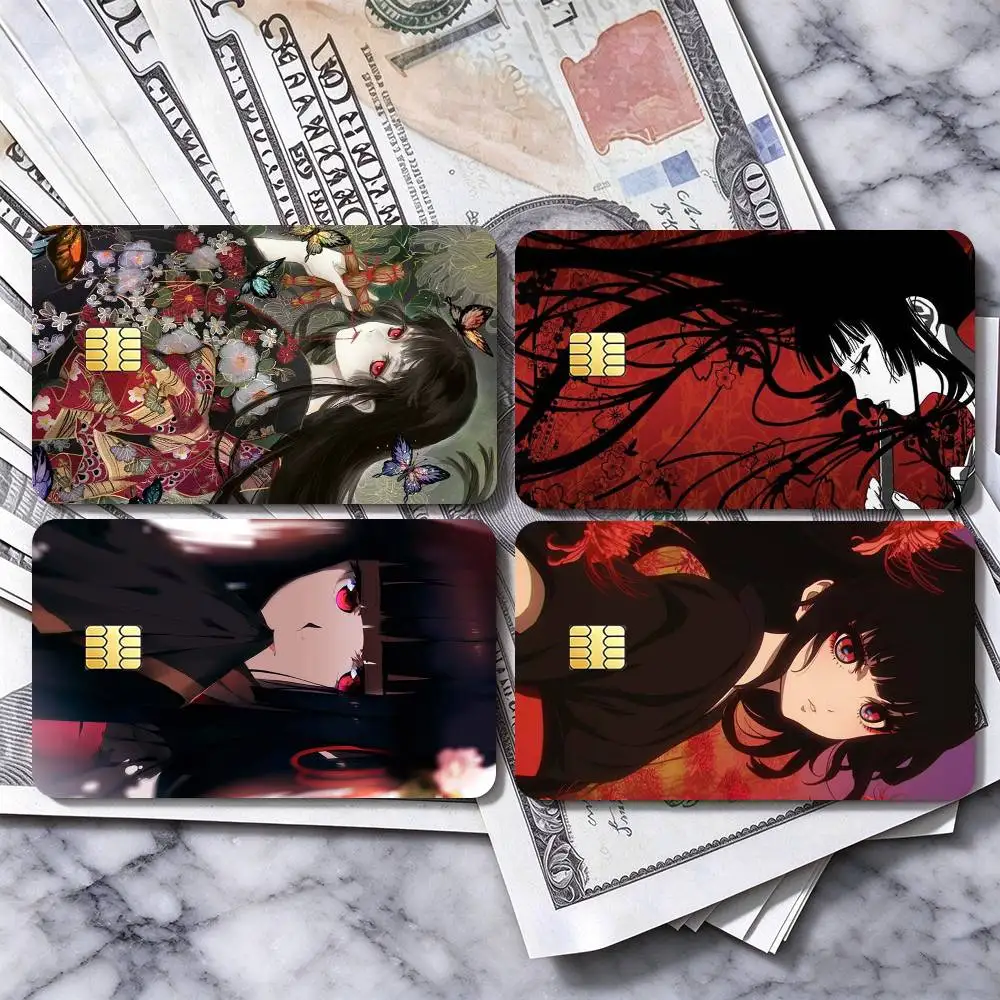 Anime Hell Girl Enma Ai  Credit Card HD Stickers Premium matte film effectively prevents fingerprints and daily abrasion.