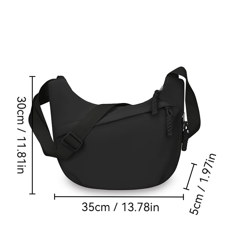 Men Women Nylon Crossbody Bag Anti-theft Multi-layer Shoulder Bag Large Capacity Travel School Bag Gift For Men Women