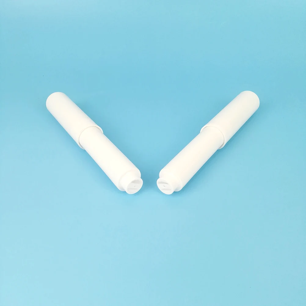 

6pcs Toilet Paper Holder Spring Coil Rod Tissue Roll Winder Flexible Stretchable Durable Home Hotel Bathroom Use (White)