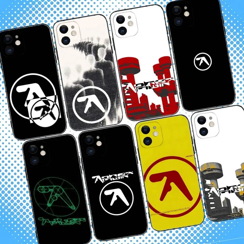 

Aphex T-Twin Phone Case For iPhone 17,16,15,14,13,12,11,Pro,Max,Plus,Air,X,XS,XR,SE,8,7,Mini,Soft Black Case