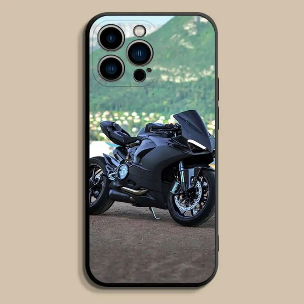 Cool D-DucatiesES-Is Funda de teléfono para iPhone 17,16,15,14,13,12,Pro,Max,Plus,E,SE4,Air,Mini Funda suave negra