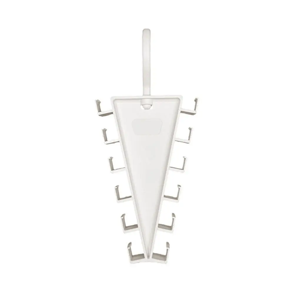 Portable Wall Mounted V Shaped Hanger Space Saving Rotatable Double Sided Hanger 12 Hooks Hat Rack