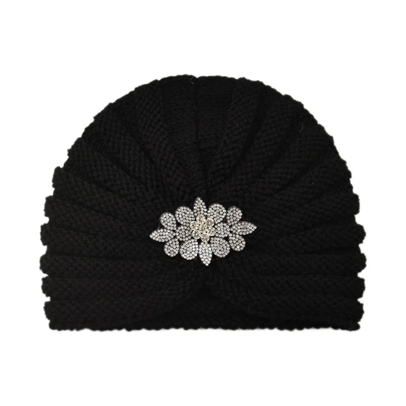 1/3 قطعة قبعة محبوكة الحجاب الإسلامي الهندي الخريف والشتاء الدافئة الأذن حماية الحجاب الحديثة وبسيطة البوليستر حجم واحد