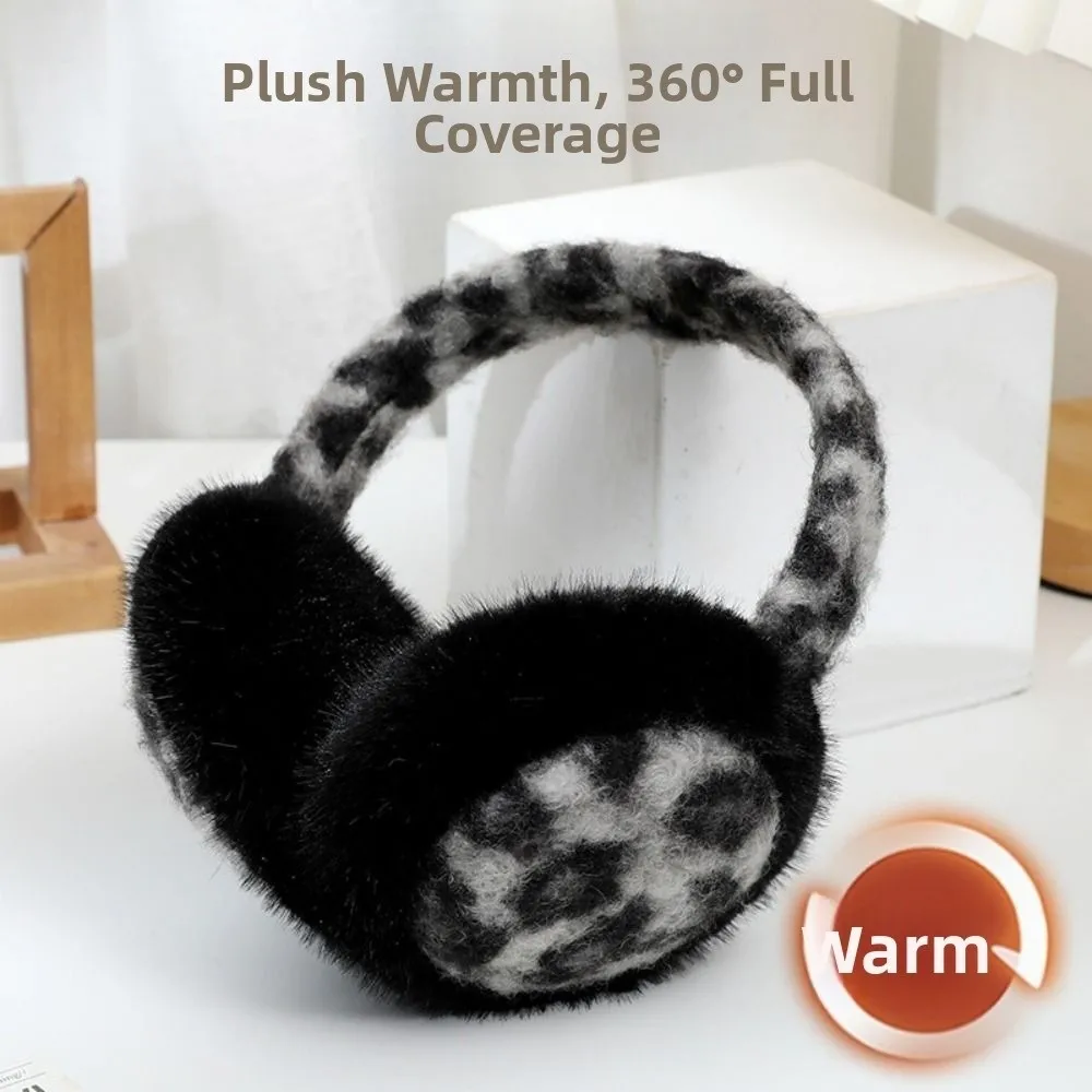 Fashion Foldable Plushes Earmuffs Thicken Windproof Cute Ear Cover Soft Adjustable Cold-proof Ear Mask Outdoors Activities