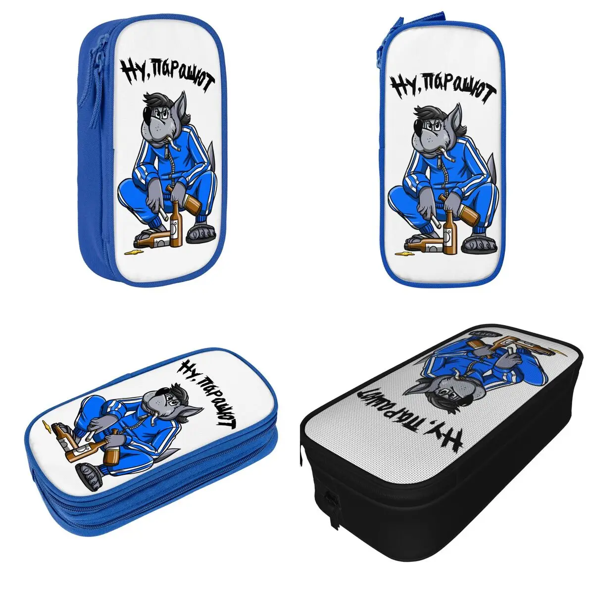 Nu Pogodi Well Just You Wait Pencil Case Pencilcases Pen Holder Kids Big Capacity Bags School Supplies Gift Stationery