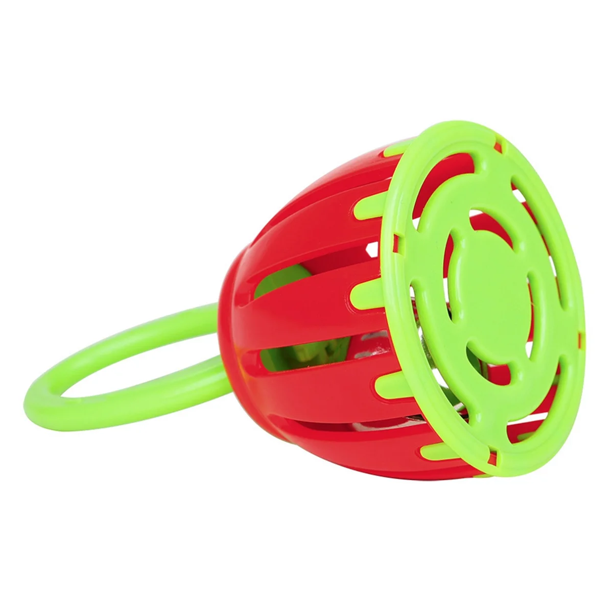 A71P Orff قفص بلاستيكي جرس اليد جرس الأطفال التعليم المبكر جرس المعصم اليد استيعاب الجرس