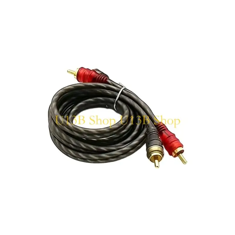 U13B Professional Stereo Amplifier Sound Cable 2 Male To 2 Male Amplifier Cable