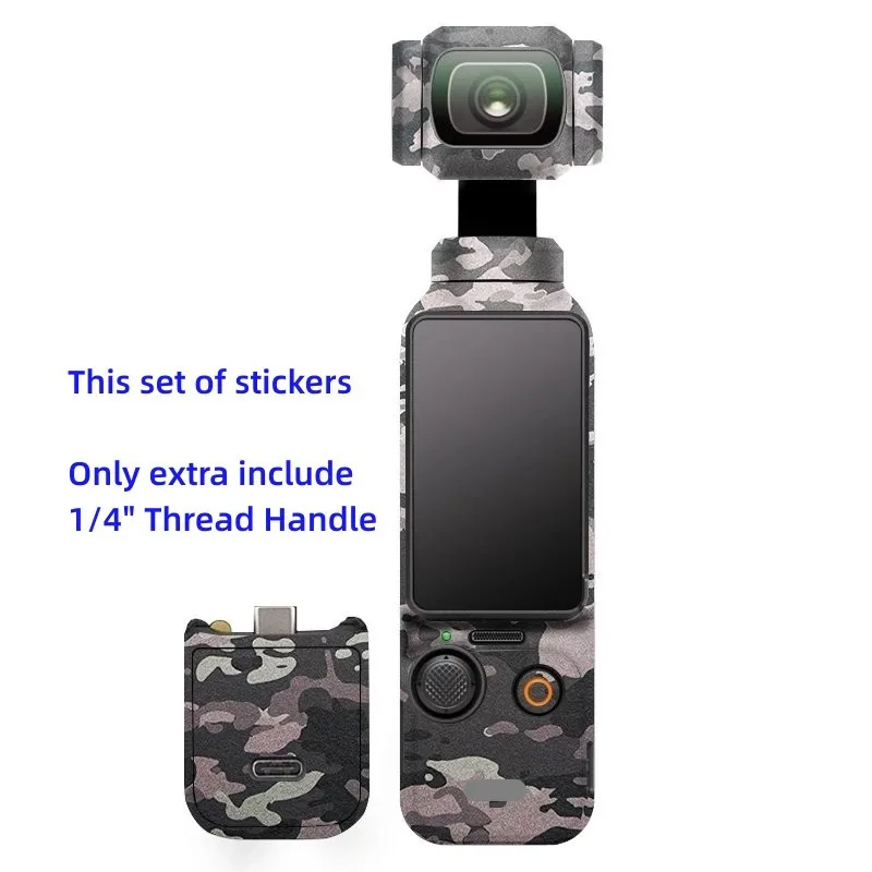 For DJI Osmo Pocket 3 Decal Skin Creator Combo Sticker Vinyl Wrap Anti-Scratch Protective Film Coat Pocket3