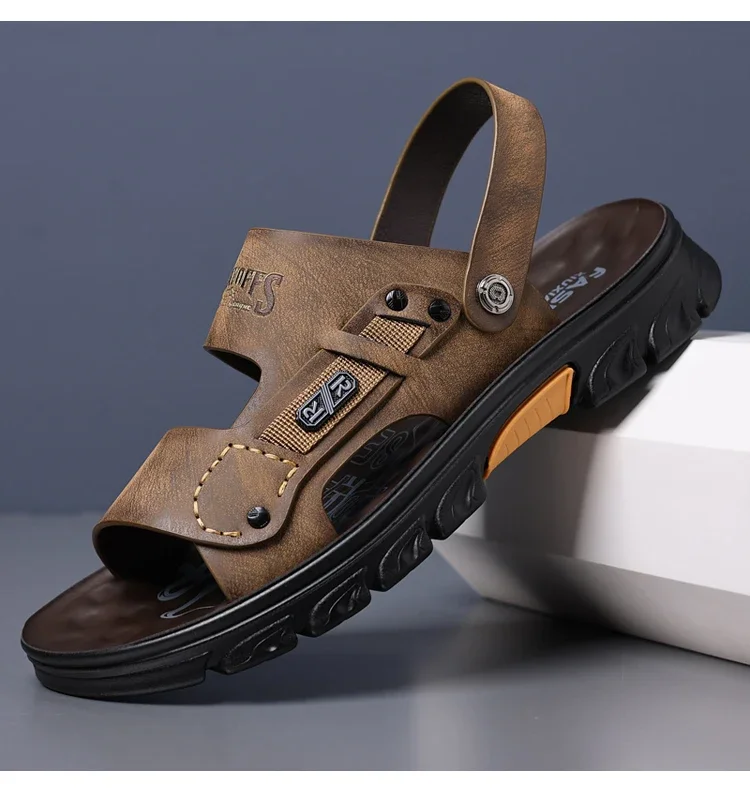 Modische Herren-Sandalen mit weicher Sohle für den Sommer, Outdoor-Doppelnutzung, bequem, strapazierfähig, atmungsaktiv, Strandschuhe-HW80193 – Detail 9