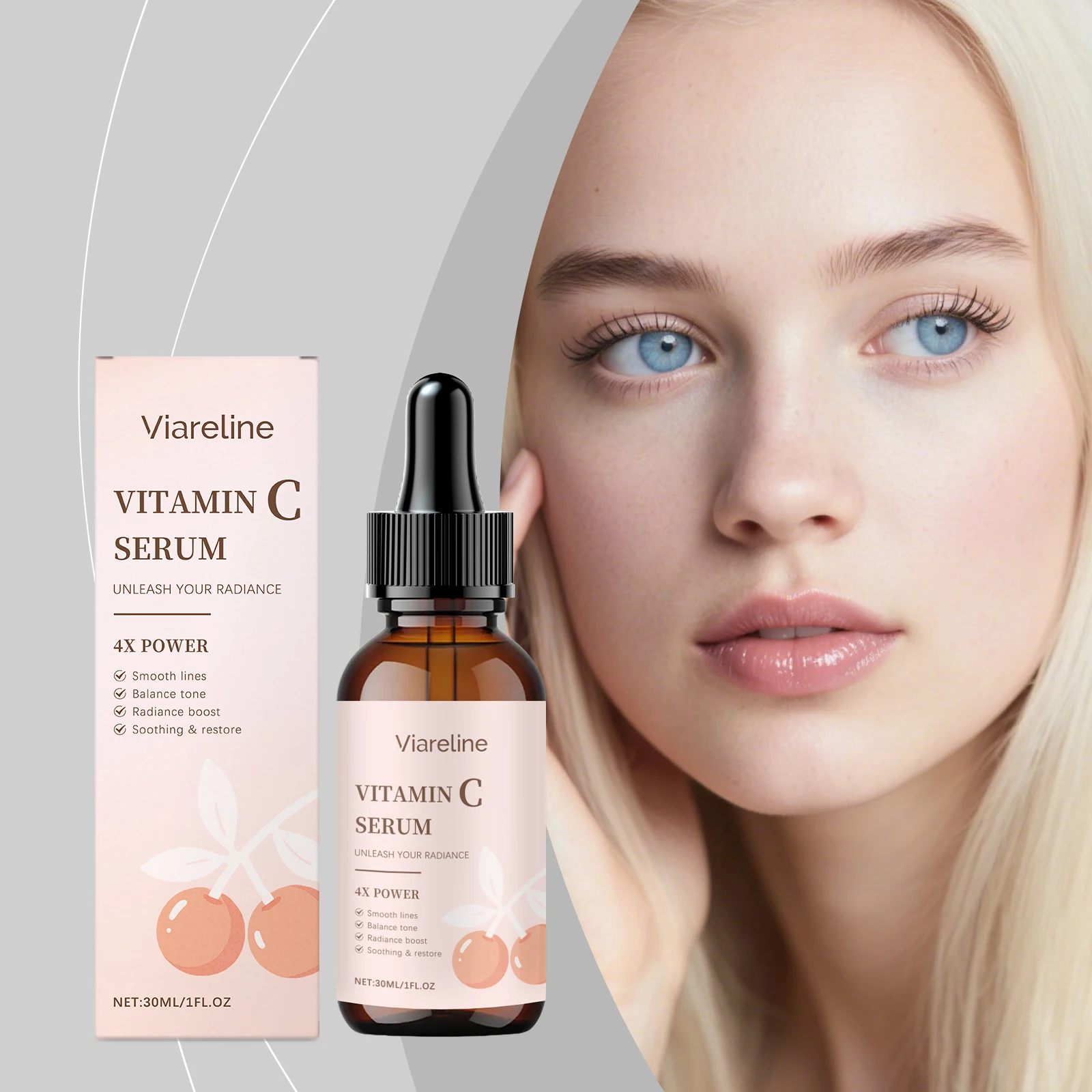 

Daily Hydrating Vitamin C Serum-Nourishes Skin, Deep Moisture Lock, Gentle Ingredients, Facial Care, Supports Reducing Dullness