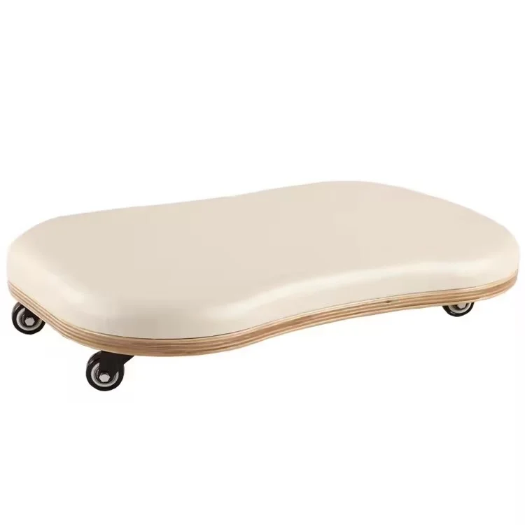 Solid wood Pilates shaping board, groove design, microfiber leather pad core, fitness yoga roller, skateboard studio