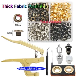 Per tessuto spesso occhielli in ottone da 5 mm con pinze multifunzionali kit passacavo cintura in pelle strumento e accessori per occhielli scrapbooking