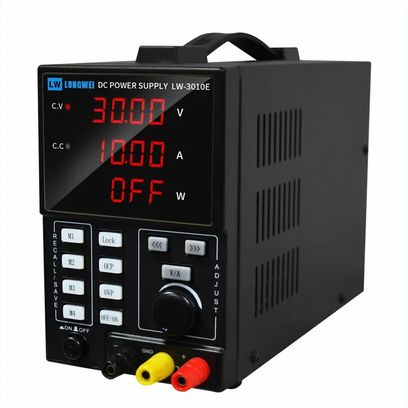 

2025 Programmable DC power supply 30V 10A black laboratory adjustable regulated DC power supply