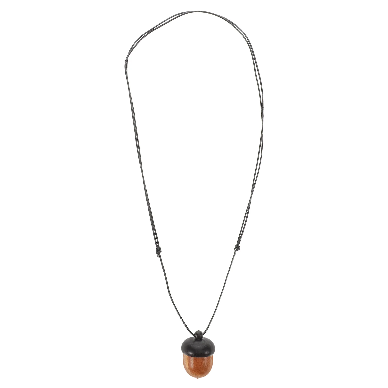 

Wooden Acorn Nut Box Pendant Ebony Travel Pill Case Diy Keychain Necklace Jewelry Making Christmas Ornament Bell Charm Craft