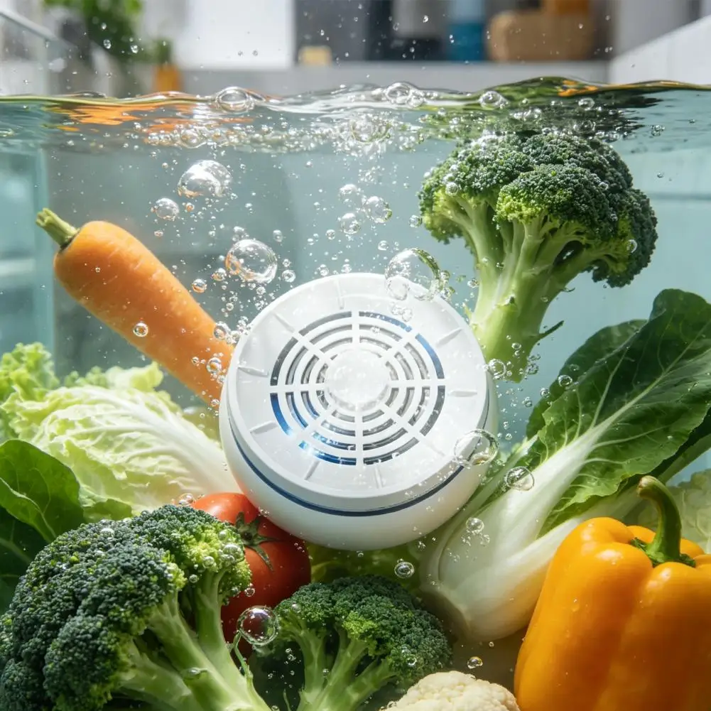 Portable Vegetable Washing Device Wireless Vegetable Washing Machine Electrolysis Fruit Cleaner Waterproof Food for Meat