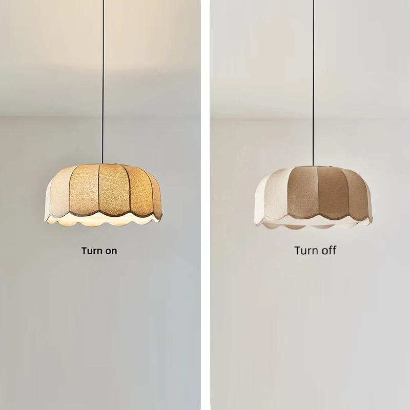 الشمال خمر قلادة ضوء اليابانية وابي سابي النسيج الثريا لمطعم غرفة نوم لوفت فندق متجر ديكور تركيبات #4