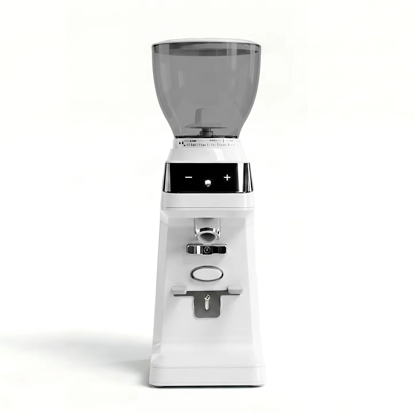 Espresso Coffee Grinder with Dosing System, Automatic Portion Control Electric Burr Grinder, Adjustable Fine Grind Coffee Mill F
