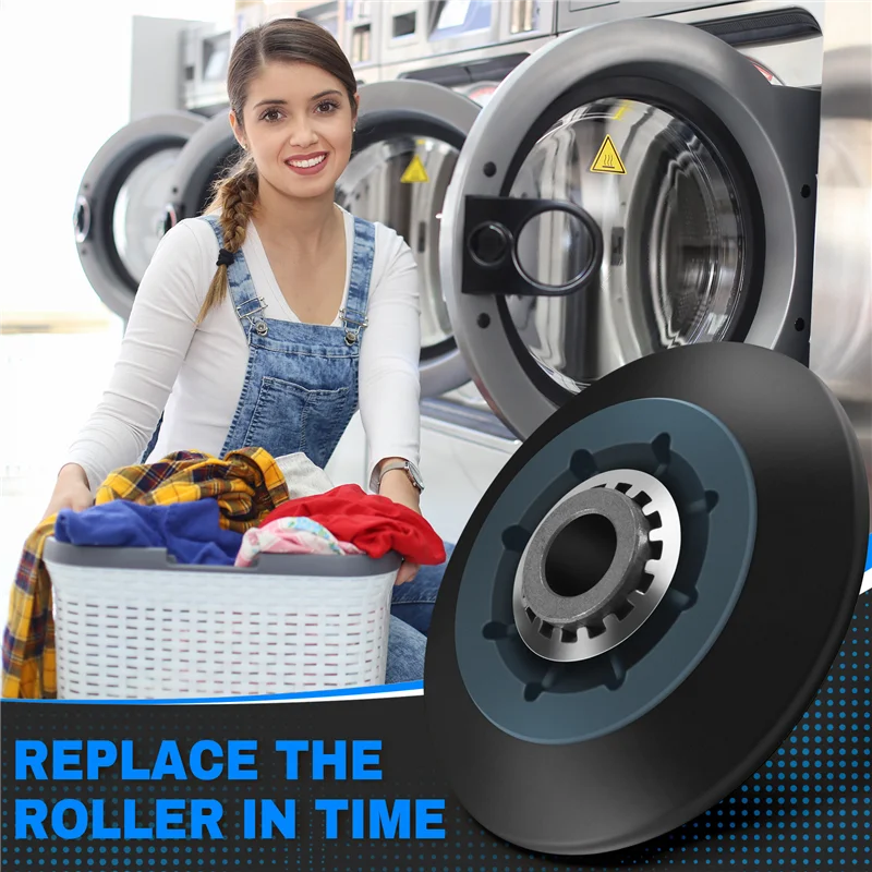 AEE8-1 Piece Suitable For W10314173 Dryer Drum Wheel Suitable For W10314173 8536973 8536974 AP6019303 PS11752609
