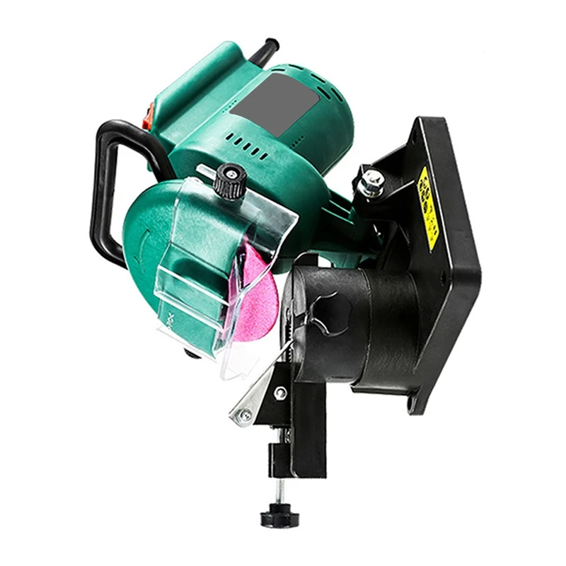 電気チェーンソー削り 100 ミリメートルチェーンポータブル自動チェーン削り調整可能な 8500RPM 研削チェーン EU プラグ